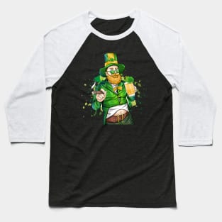 Ciggarette and beer st patrick's day Baseball T-Shirt